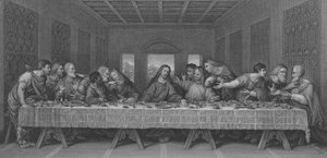 The Last Supper, St Matthew 26, Verse 17-30 by Leonardo da after Vinci